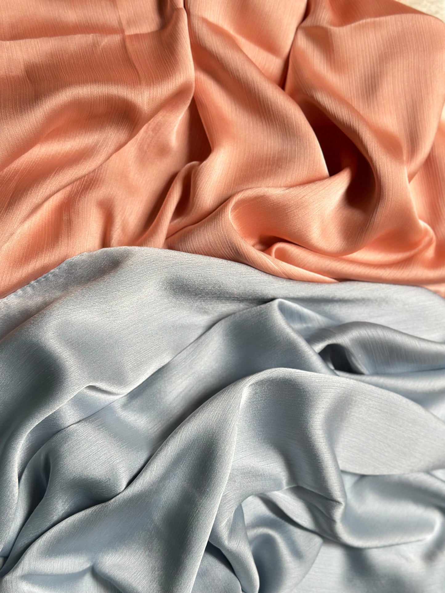Crinkle silk hijabs