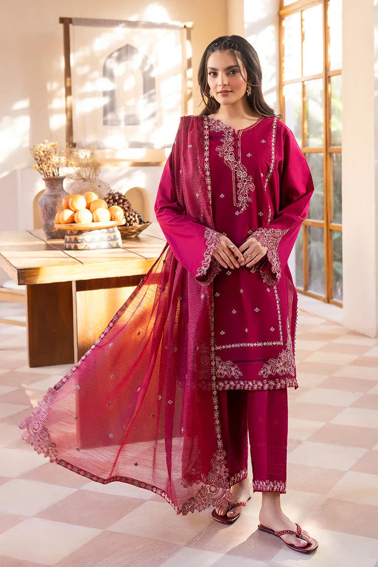 3-pc Embroidery lawn Suit