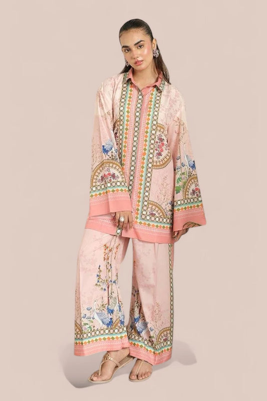 Peach Bloom Co Ord Set