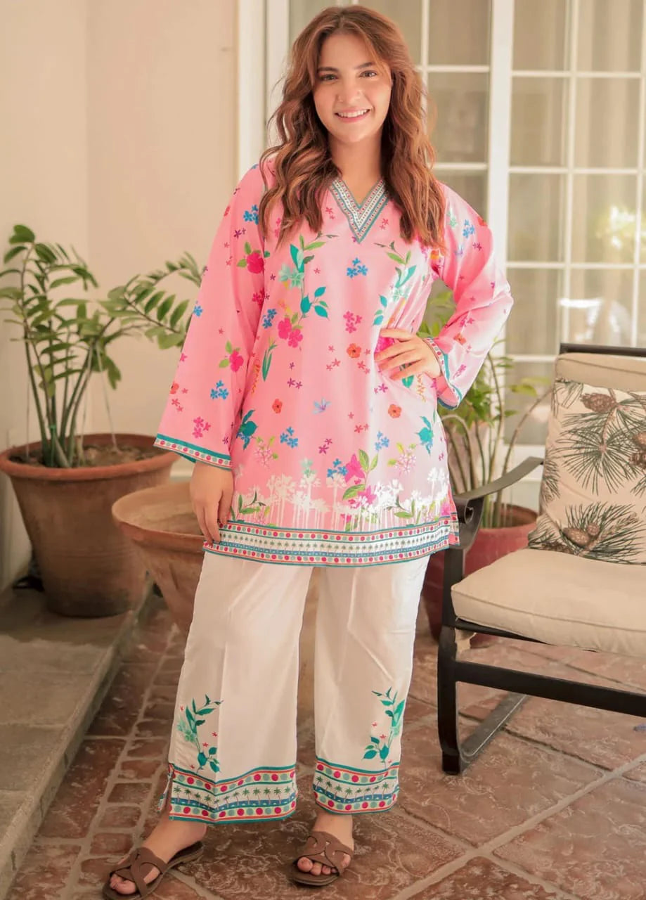 Baby Pink Bloom Co-ord set